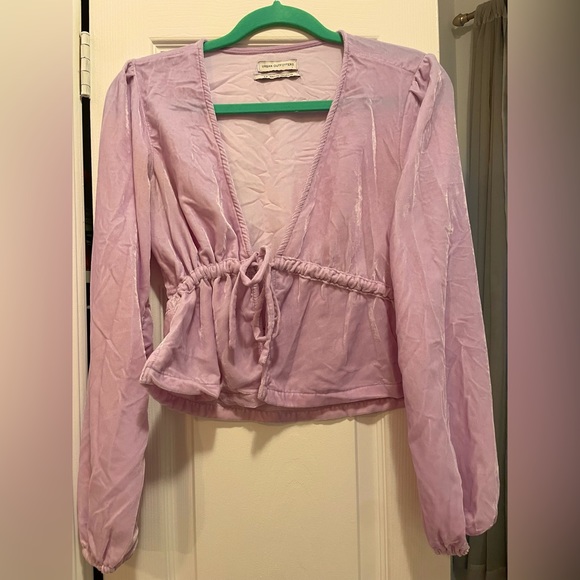 Urban Outfitters Crushed Velvet Blouse - Picture 1 of 3